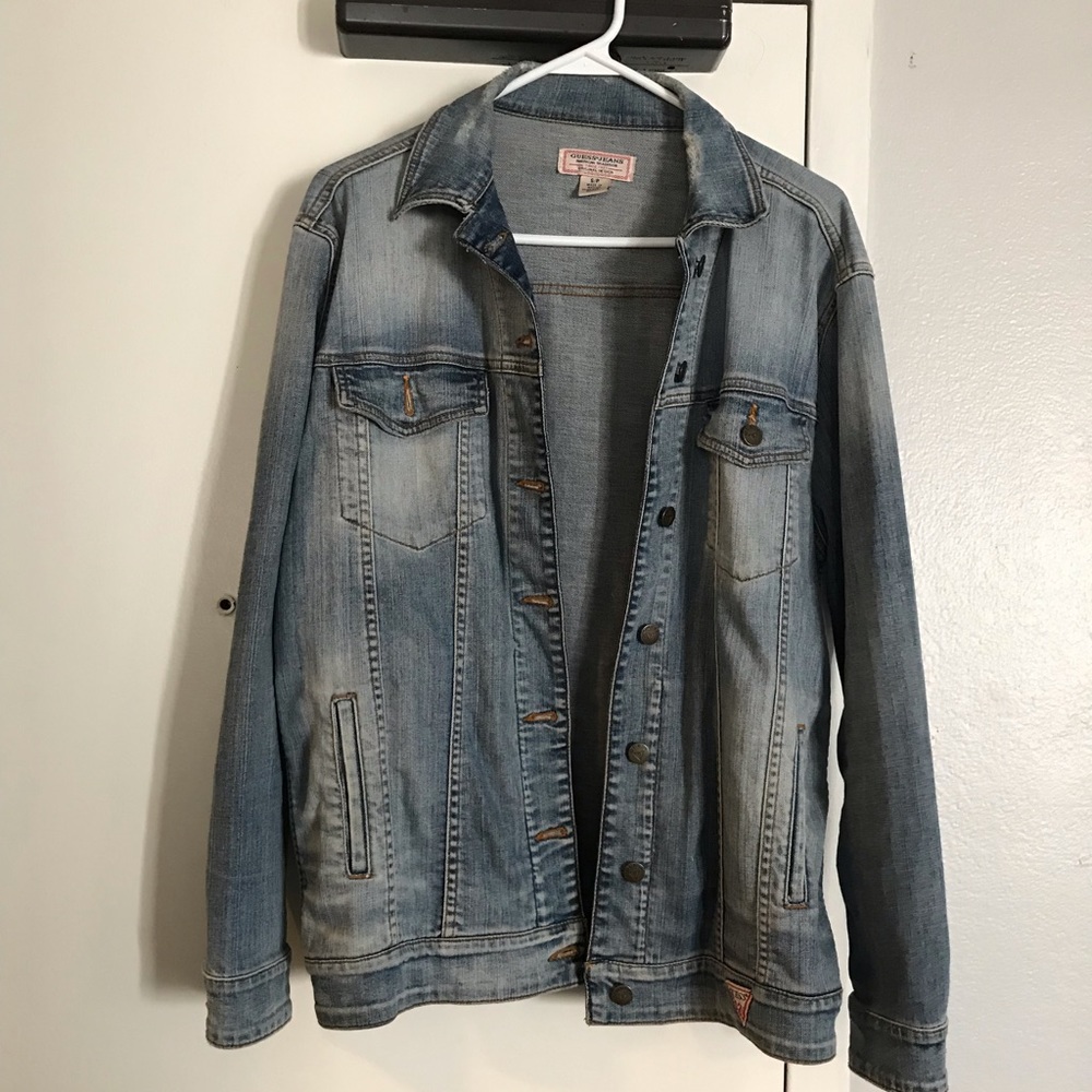 oversized guess jean jacket